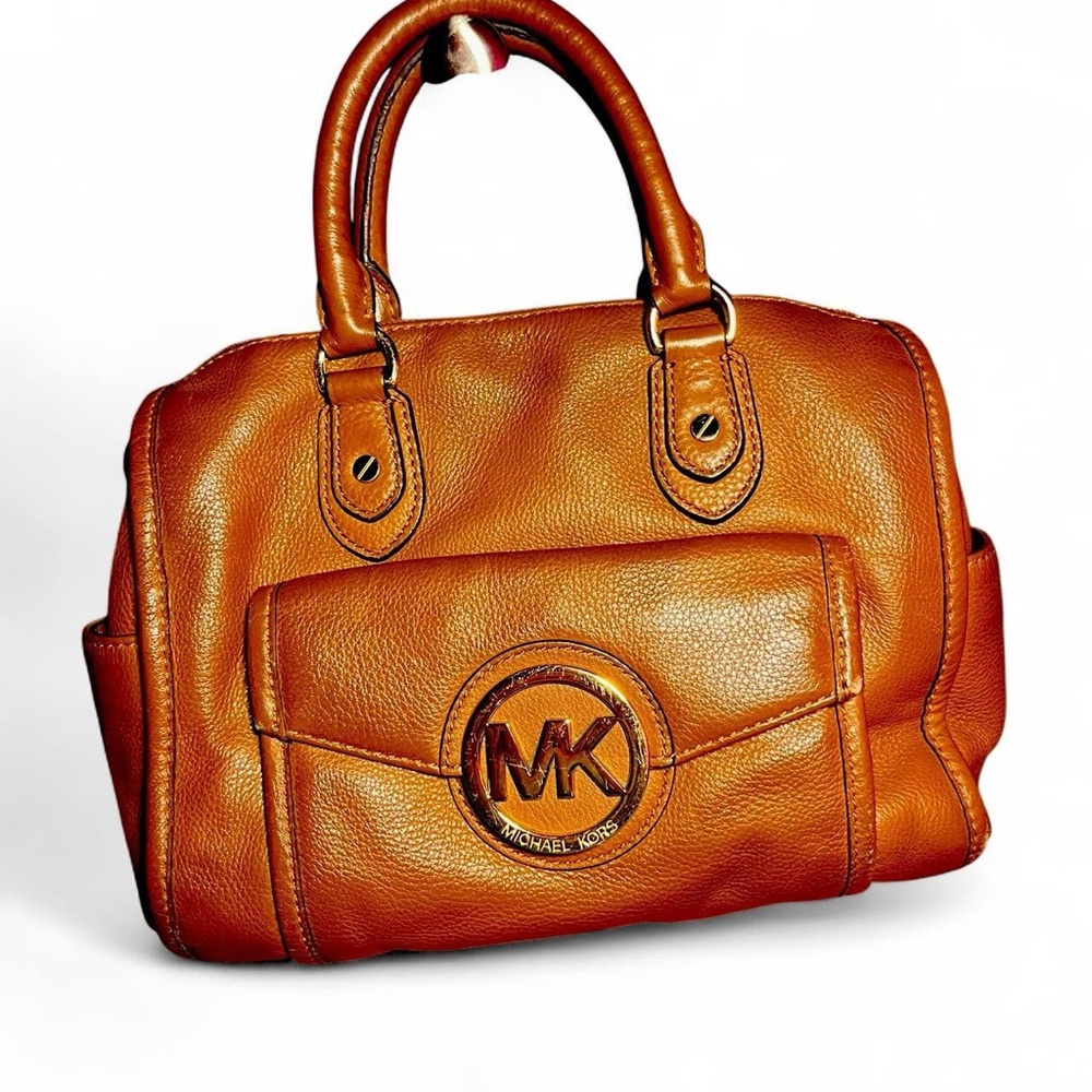 Michael Kors Cognac Leather Satchel